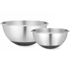 Steel köögi kaussi silikoonist alusega ja mõõtes Scoop 3 liitrit. 265 x 125 mm