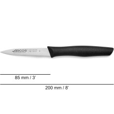 Knife for peeling NOVA pointing vegetable length. 85/200 mm