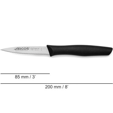 Faca para casca de frutas vegetais serrilhadas Nova comprimento longo 85/200 mm