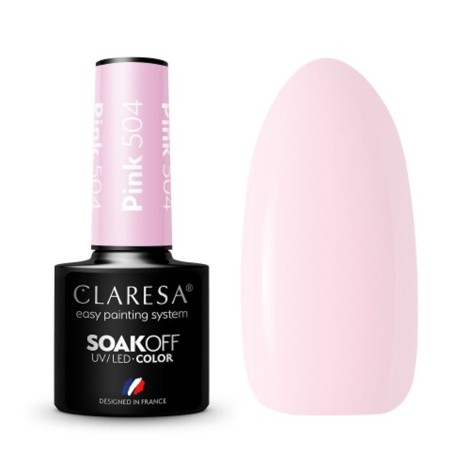 Vernis hybride CLARESA PINK 504 - 5g — ensemble présenté