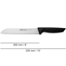 Leipäveitsi. Hammastettu leipä. Lev. 200/332 mm