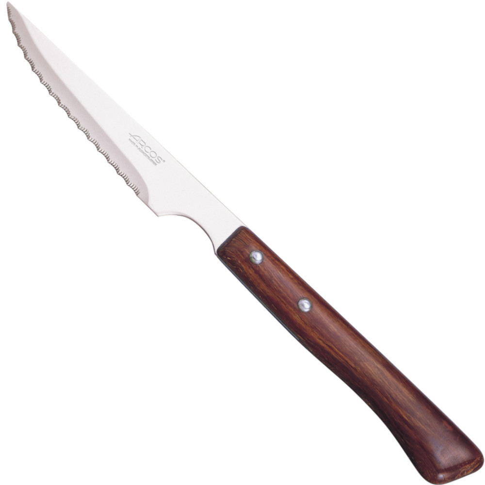 Nôž na pečené mäso s drevenou lesnou rukoväťou dĺžkou 110/220 mm