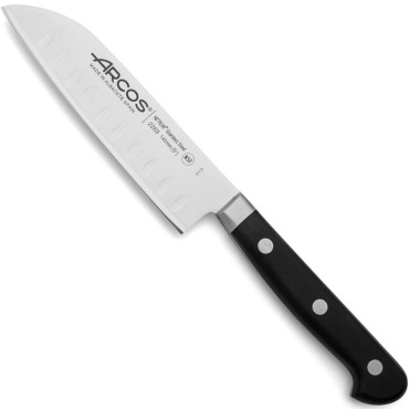 Faca de Santoku com uma folha de bola de um comprimento de ÓPA 140/262 mm