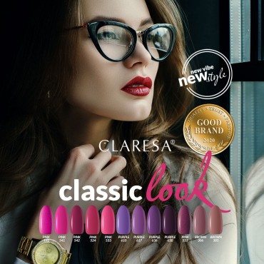 CLARESA hibrid körömlakk Pink 524 - 5g