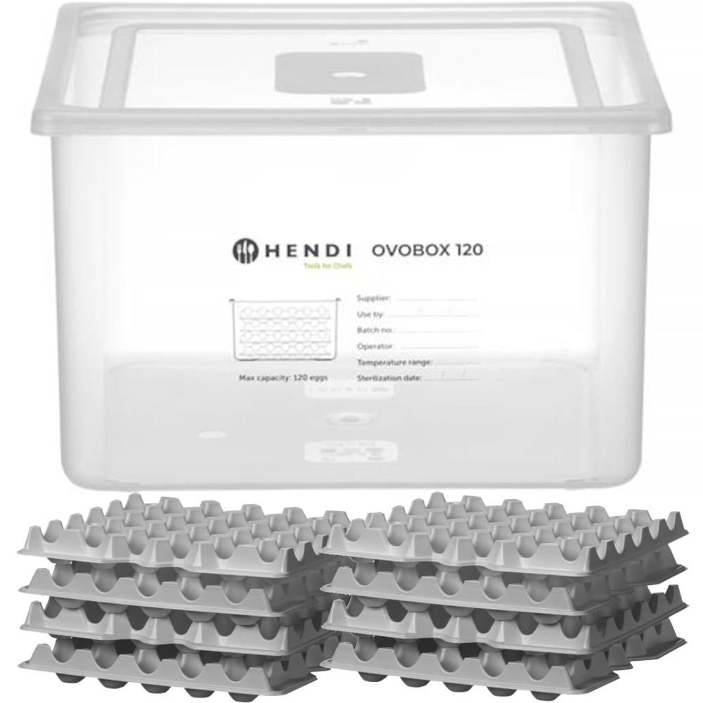 Eggs Konteineris 8 sunkvežimiai 120 kiaušinių ovobox 18 l 355 x 325 x 200 mm