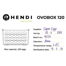 Δοχείο αυγών 8 φορτηγά για 120 αυγά Ovobox 18 L 355 x 325 x 200 mm