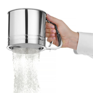 Screen Cup Fülitamiseks terasest jahu 550 g