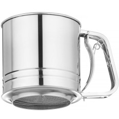 Taza de pantalla para tamizar harina de acero 550 g