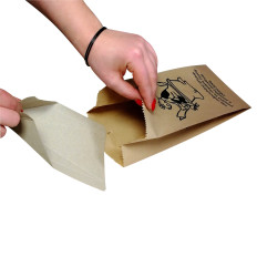 Sacs en papier avec une pelle en carton pour les excréments de chien FEDOG CZ 25 pièces.