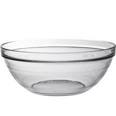 Skål. Gennemsigtig salat. Giogogne. 2400 ml