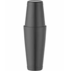 Boston Shaker 2 parcial para bebidas Cócteles Tin On Tin 0.8 L - Negro