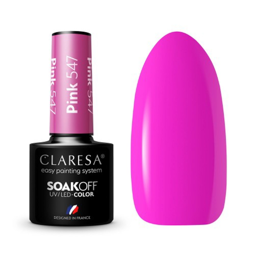 Vernis hybride CLARESA PINK 547 - 5g — ensemble présenté