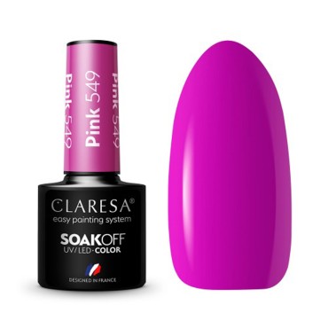 CLARESA Hybride nagellak PINK 549 -5g — combinatie van artikelen