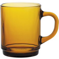 Egy pohár Duralex Versailles Amber 260 ml Orange - 6 db készlet.