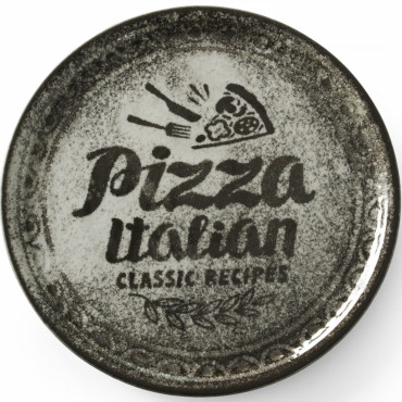 Pizza plate with porcelain...