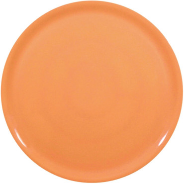 Placa de pizza com speciale de porcelana laranja qua. 31 cm - 6 pcs definido.