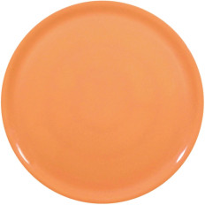Pizza plate med porselen spesalje oransje ons. 31 cm - 6 stk.