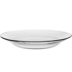 Piastra profonda Duralex LYS TRASPARENTE 230 x 35 mm - Set da 6 pezzi.