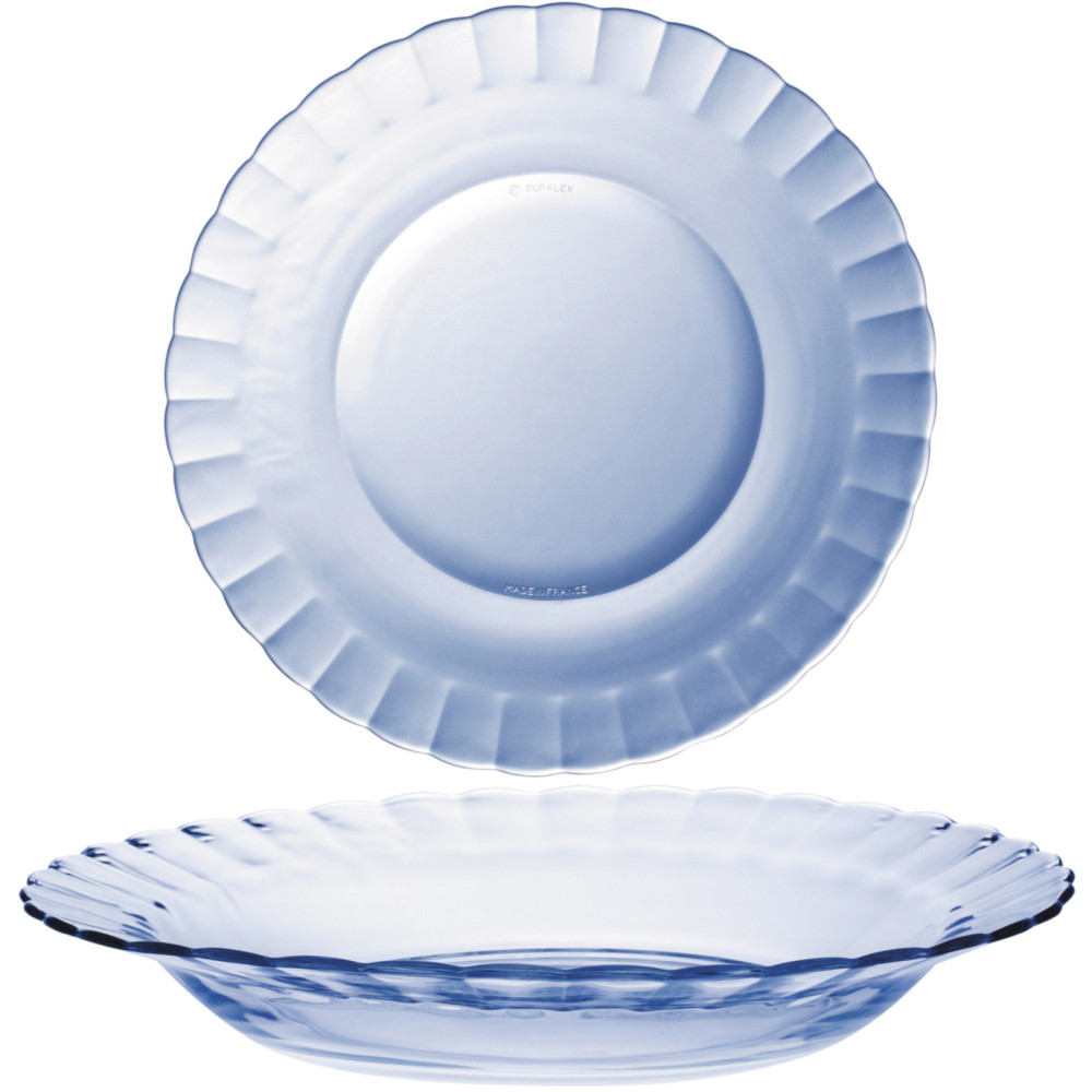 Placa profunda Duralex Picardie marine azul 230 x 35 mm - conjunto de 6 pcs.