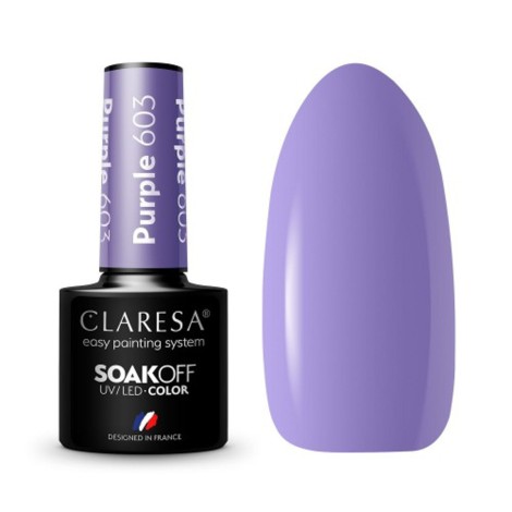 Vernis hybride CLARESA PURPLE 603 5g — ensemble présenté
