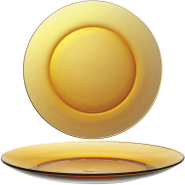Plattplatta Duralex Lys Amber Orange 235 x 20 mm - 6 st set.