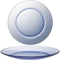 Piatto piatto Duralex Lys Marine Blue 235 x 20 mm - Set 6 pezzi.