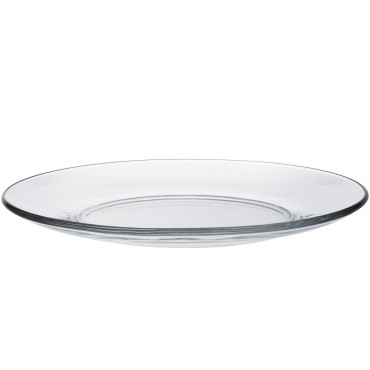 Placa de placa Duralex Lys transparente 235 x 20 mm - 6 pcs definido.