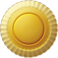 Plate plate Duralex Picardie Amber orange 230 x 20 mm - Set of 6 pcs.