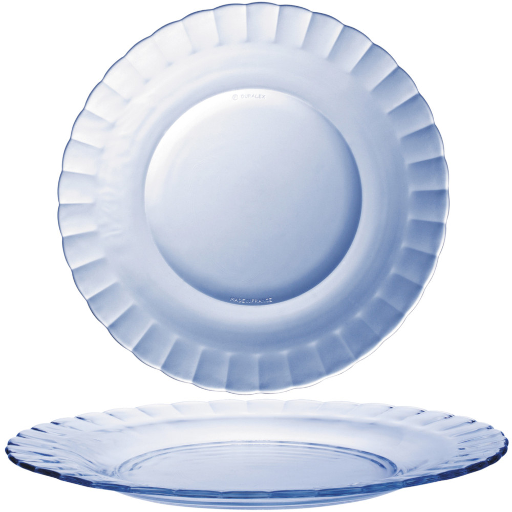 Placa de placa Duralex Picardie Marine Blue 230 x 20 mm - Conjunto de 6 PC.