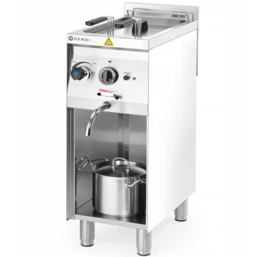 Dispositivo di cottura per gnocchi di pasta freestanding 2 cestelli 10 l 3500 w