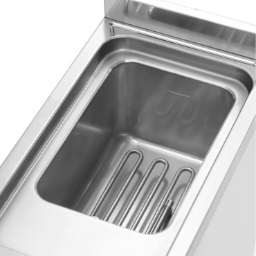 Dispositivo di cottura per gnocchi di pasta freestanding 2 cestelli 10 l 3500 w