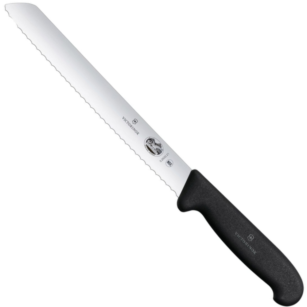 Kniv för den servrerade brödfibroxlängden 210/348 mm