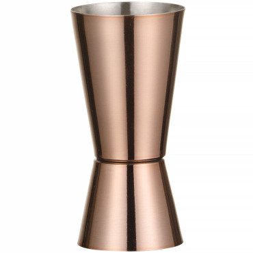 Barma sada v trubici Shaker Jigger Sitko Muddler Spoon - meď