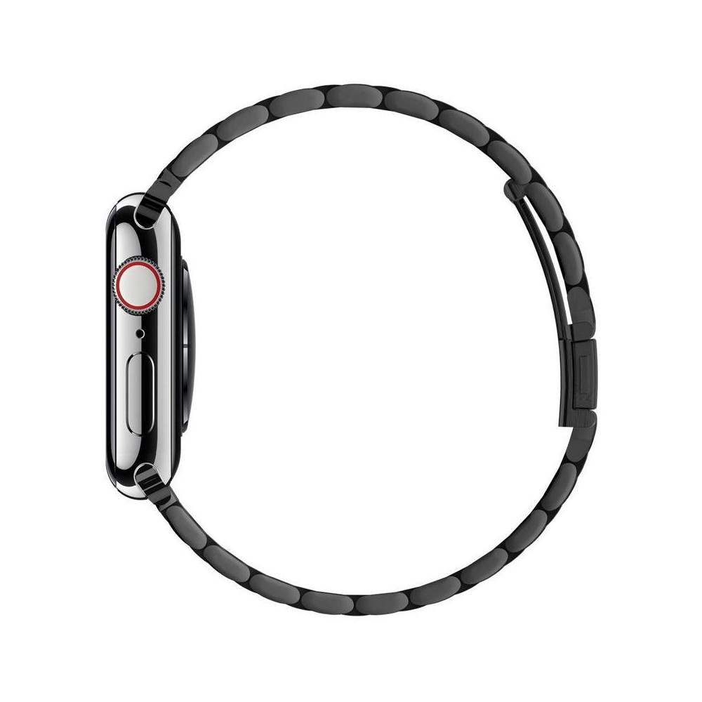 Strap Stahlarmband Fit Bande für Smartwatch Apple Watch 4-8 / SE / Ultra Black Strap Stahlarmband Fit Bande für Smartwatch Apple Watch 4-8 / SE / Ultra Black