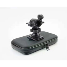 Vairo rato tvirtinimas su galvos 360 į dviračių laikiklį ant juodo telefono