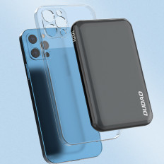 Powerbank 10000mAh TGK1 met een magse 15W zwarte oplader