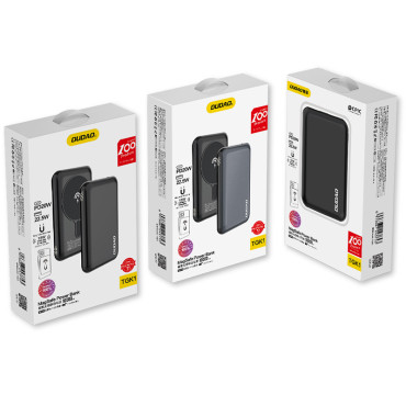 Powerbank 10000mAh TGK1 med en Magsafe 15W svart laddare