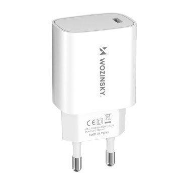 20W USB-C 100-240V white...