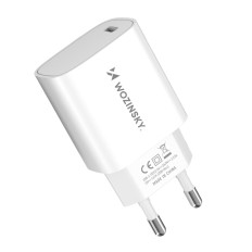 Chargeur blanc USB-C 100-240V de 20W