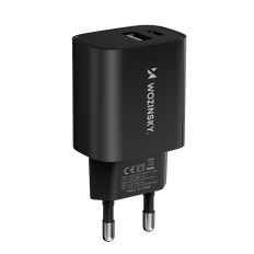 USB-A USB-C 100W USB-CH-CH-Market nabíječka 100-240V černá