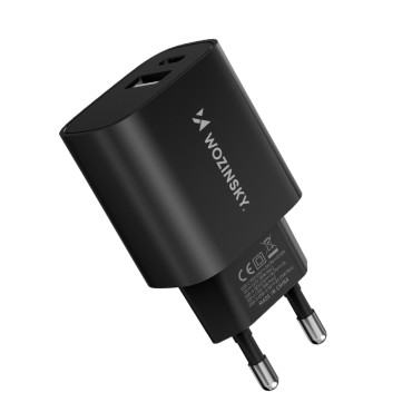 USB-A USB-C 100W USB-CH-Markt-Ladegerät 100-240V schwarz
