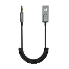 Audio-adapter met een Bluetooth 5.3-ontvanger en AUX Minijack 3,5 mm en USB-connectoren