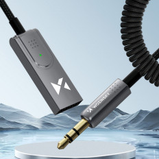 Ljudadapter med Bluetooth 5.3 Mottagare och AUX MINIJACK 3,5 mm och USB-kontakter