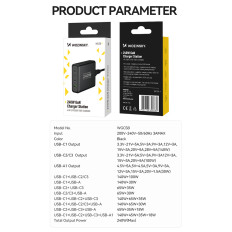 GAN 240W USB-A 3x carregador de rede USB-C