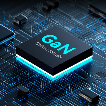 GAN 65W 100-240V USB-A 2X USB-C Baltā nodaļa