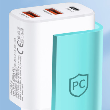 100-240V 30W USB-C2X USB-bel polnilnik