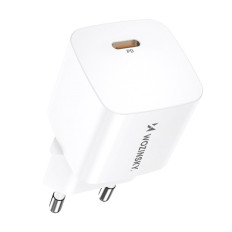 Síťová nabíječka 100-240V PD USB-C 20W bílá