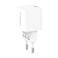 Tīkla lādētājs 100-240V PD USB-C 20W balts