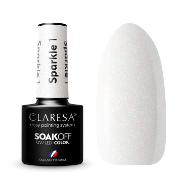 Vernis hybride CLARESA SPARKLE 1 - 5 ml — ensemble présenté