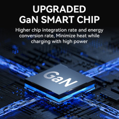 Võrgu laadija 100-240V GAN 140W 3x USB-C / 2x USB-Must